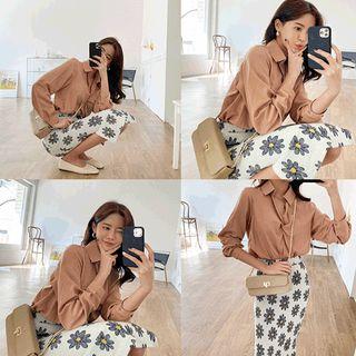 Twist-front Blouse