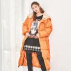 Faux-fur Padded Long Jacket