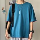 Short-sleeve Lettering Half Sleeve T-shirt