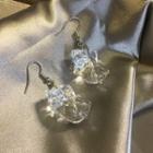 Ice Cube Resin Alloy Dangle Earring 1 Pair - Earring - Hook Earring - Ice - Transparent - One Size