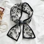 Floral Lace Narrow Scarf Hair Tie