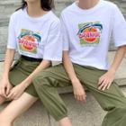 Couple Matching Short-sleeve T-shirt / Cargo Skirt / Pants