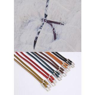 Double-wrap Slim Cowhide Belt