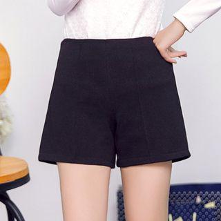Slim-fit Woolen Shorts