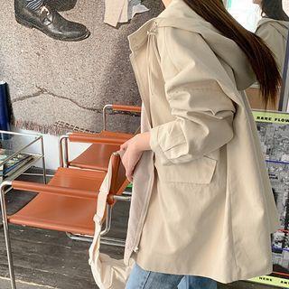Hooded Oversized Safari Jacket