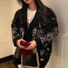Print Cardigan Black & White - One Size