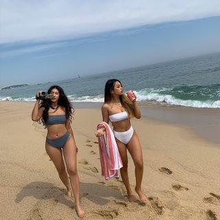 Plain Tube Bikini Set