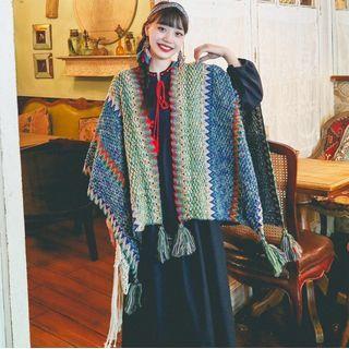 Mohair Tassel Shawl