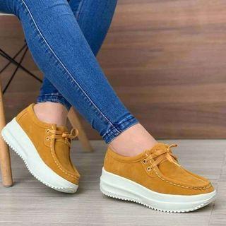 Platform Lace-uo Loafers