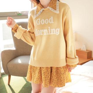 Letter Loose-fit Sweater