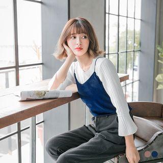 Velvet Spaghetti Strap Top