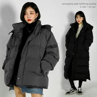 Two-way Long Padded Shell Coat
