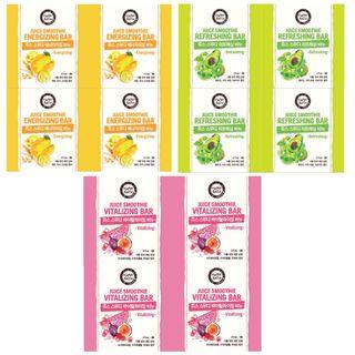 Happy Bath - Juice Smoothie Bar 90g X 4pcs (3 Types) Vitalizing