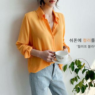 Pastel Color Chiffon Shirt