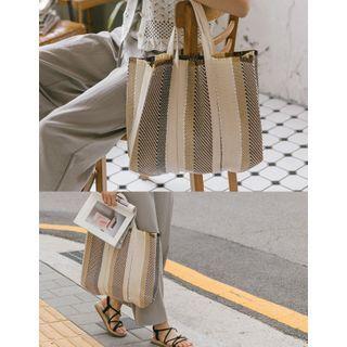 Patterned Tote Bag Patterned - One Size