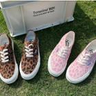 Leopard Print Lace Up Shoes