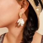 Petal Fringed Earring 1 Pair - 8239 - One Size