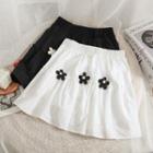 Rosette High-waist Mini Skirt
