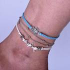 Set: Sea Life Anklet As Shown In Figure - One Size