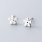 925 Sterling Silver Flower Earring 1 Pair - S925 - Earring - Silver - One Size