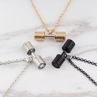 Barbell-drop Necklace