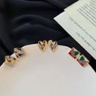 Contrast Color Stud Earring / Clip-on Earring