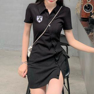 Short-sleeve Mini Sheath Polo Shirt