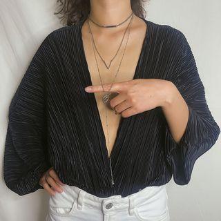 Alloy Geometric Layered Choker Necklace