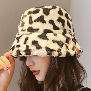 Print Bucket Hat White - M