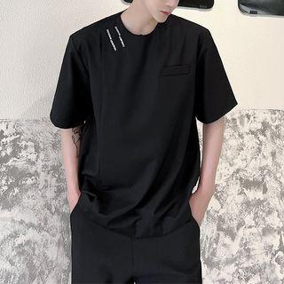 Short Sleeve Frog Button T-shirt