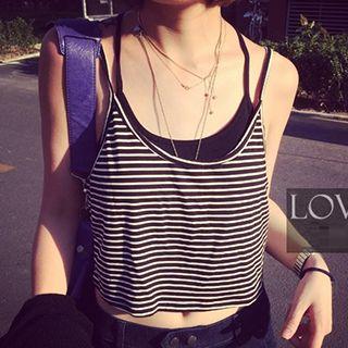 Striped Cropped Camisole Top