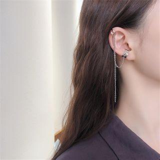 Chain Ear Cuff 1 Pc - Silver - One Size
