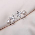 Freshwater Pearl Rhinestone Ear Cuff