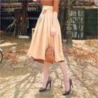 Tie-waist Flared Hanbok Skirt