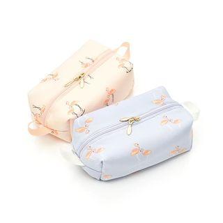Flamingo Print Makeup Pouch