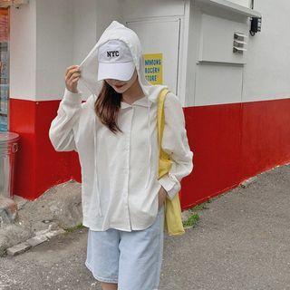 Button-up Lightweight Hoodie