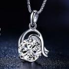 925 Sterling Silver Rhinestone Pendant Necklace (various Designs)
