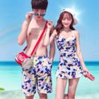 Camouflage Swim Shorts / Set: Camouflage Swimdress + Swim Bottom