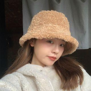 Faux Suede Wool Bucket Hat
