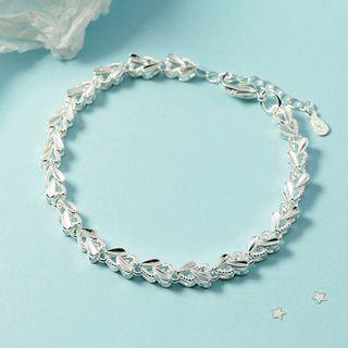 Heart Alloy Bracelet Bracelet - Silver - One Size