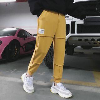 Cropped Applique Jogger Pants
