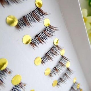 10 Pairs Set: Two Tone False Eyelashes