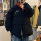 Two-way Bear Badge Coat