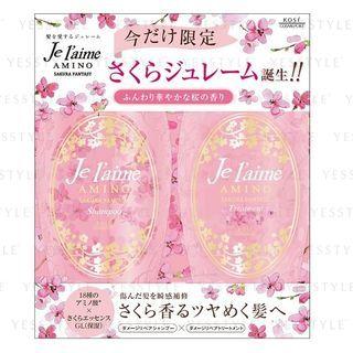 Kose - Je Laime Duremamino Sakura Shampoo + Treatment Trial Set 1 Pc