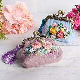 Clipframe Coin Purse Diy Embroidery Kit