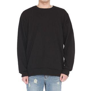Plus Size Plain Sweatshirt