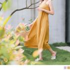 Spaghetti-strap V-neck Maxi Dress