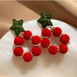 Star & Bobble Hoop Drop Earring