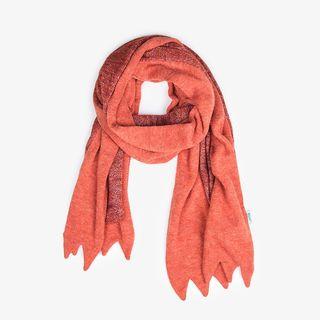 Two-tone Scarf Tangerine Red - One Size