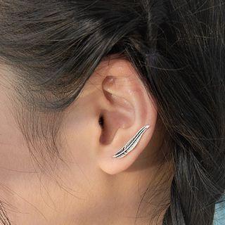 Feather Sterling Silver Earring